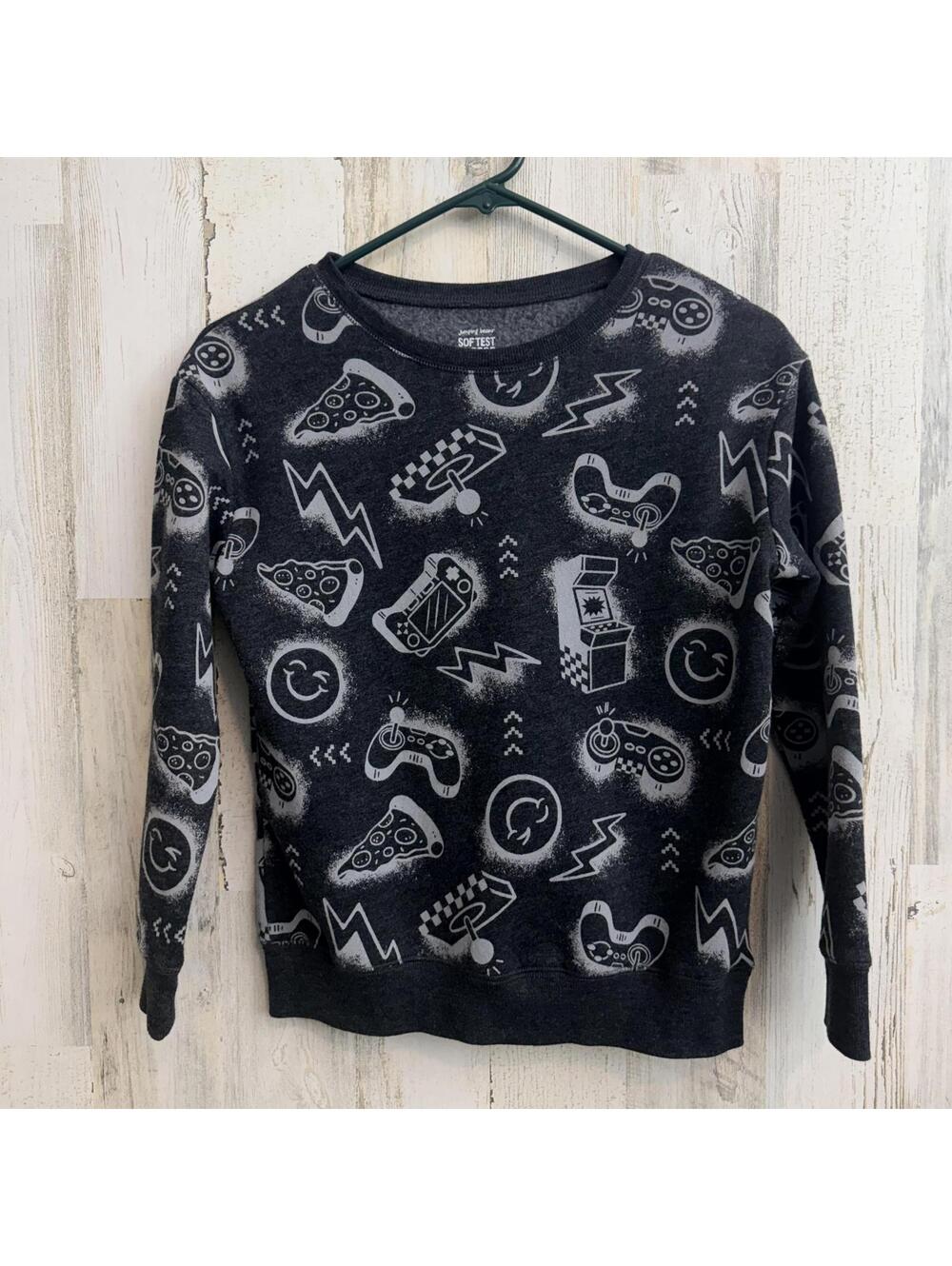 Jumping Beans Boy's Size 10 Softest Fleece Video Game Sweatshirt